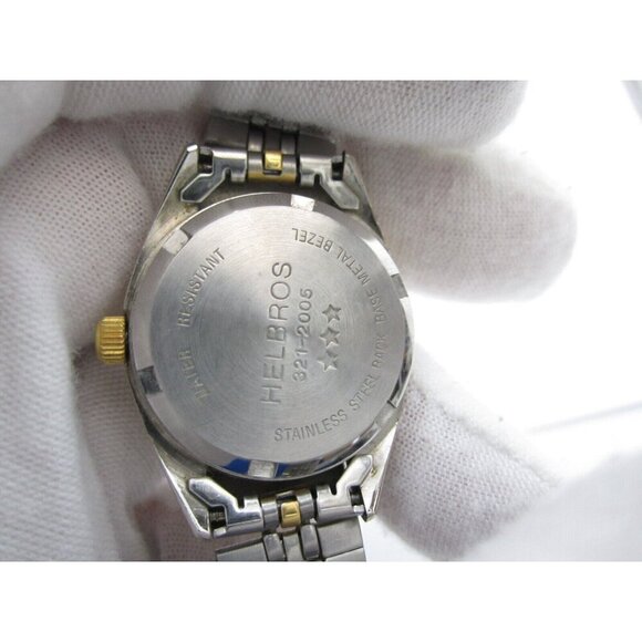 Women Helbros Quartz WR Analog 26mm Round Watch (H604) "New Battery" - Picture 3 of 11